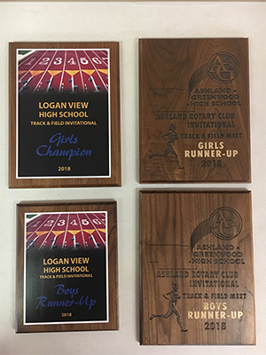 Track and Field Logan View High School invitational award 2018