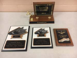 4 cross country award plaques from 2013