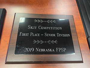 2019 Nebraska FPSP Skit Competition First Place Senior Division