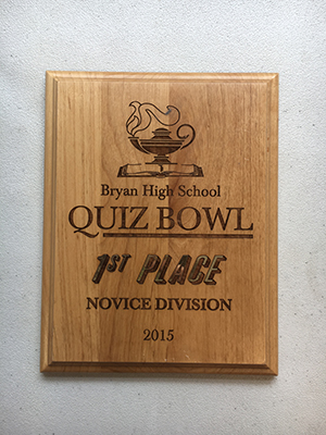 Quiz Bowl award